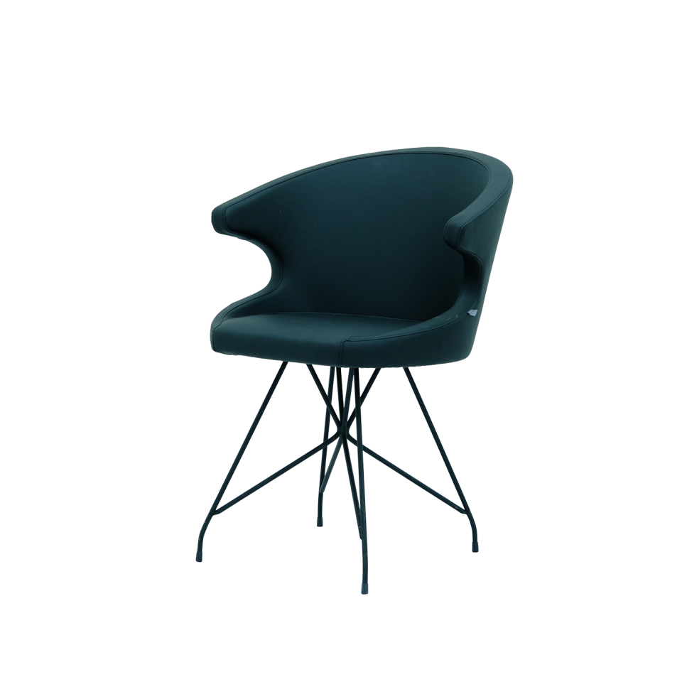 Deri Kolçaklı Fuar Sandalyesi