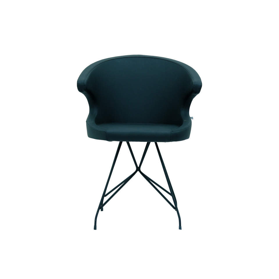 Deri Kolçaklı Fuar Sandalyesi