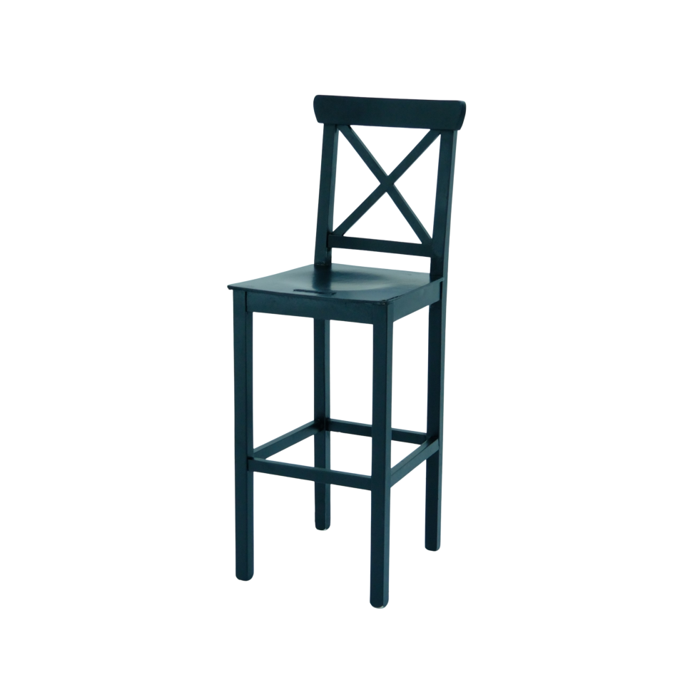 X Sırtlıklı Bar Sandalyesi