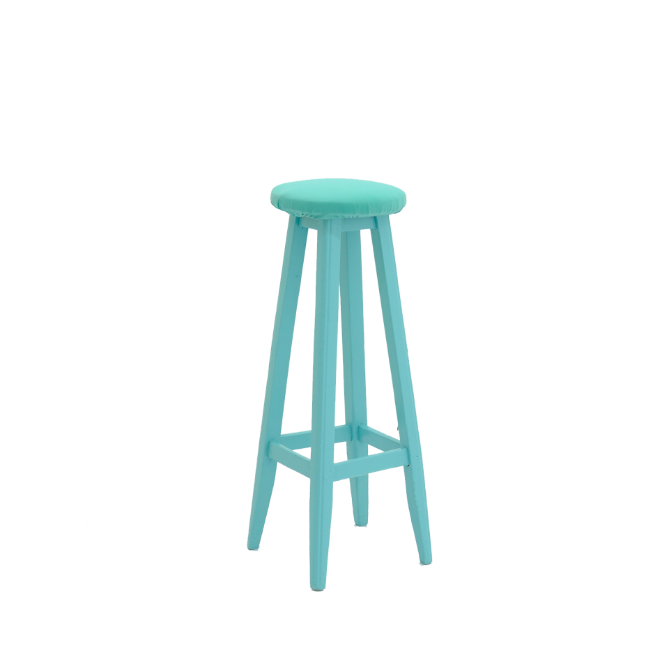 Renkli Ahşap Tabureler