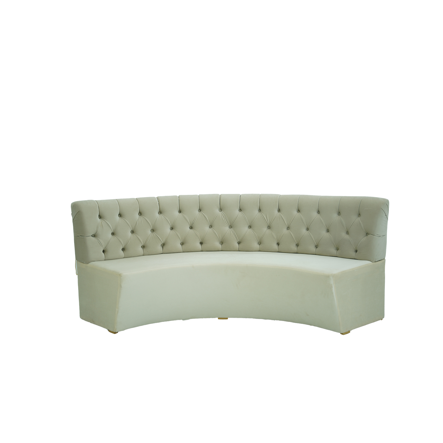 Krem Kapitoneli Ay Koltuk