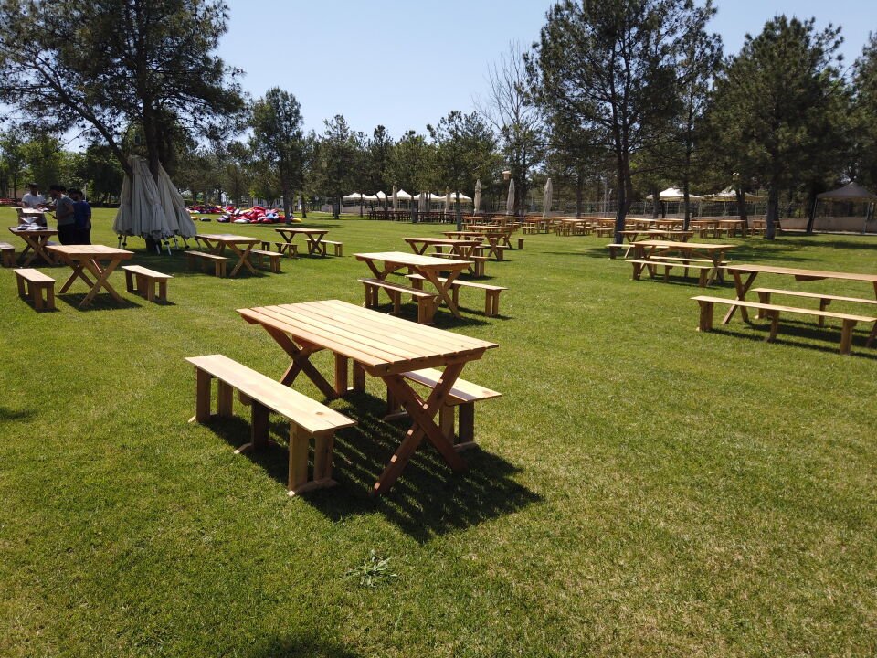 Piknik Masası - Naturel (6 Kişilik)