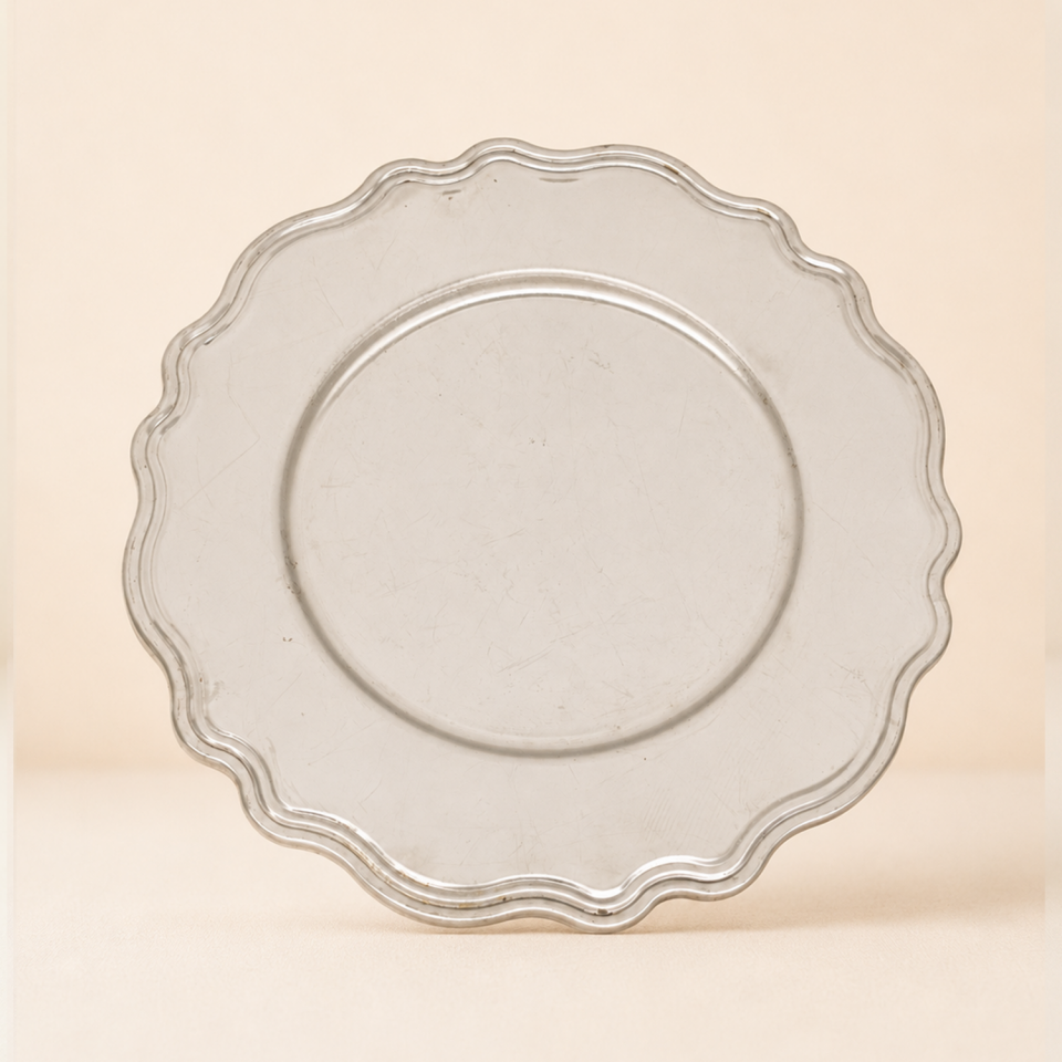 Gümüş Dalgalı Metal Supla